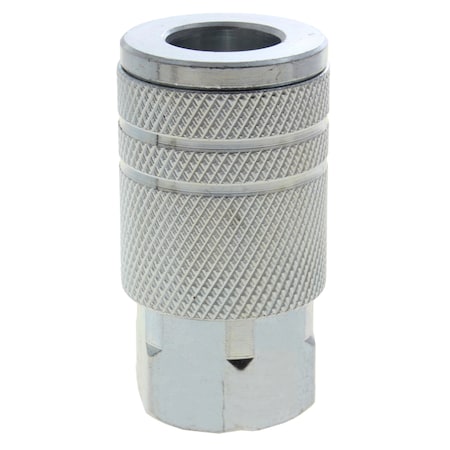 Advanced Technology Products Coupler, Steel, Manual, Industrial, 3/8" Body Size, 3/8" Female NPT 38SI-N3F